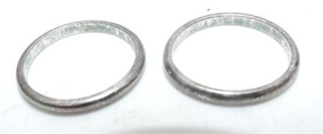 Rust Belt Revival Online Auctions - 2 Sterling Silver rings / bands