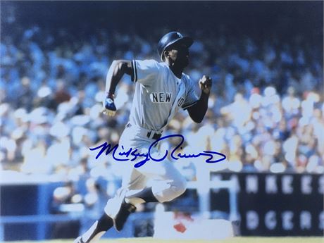 Baseball NY Yankees Mickey Rivers Signed 8x10 Photo