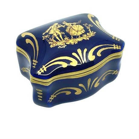 Limoges for Roger Gallet Porcelain Trinket Box