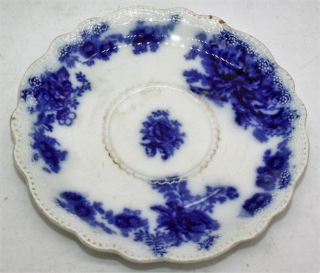 VTG Flow Blue porcelain Globe