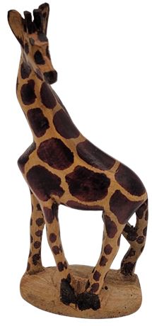 Wooden Hand Carved Giraffe