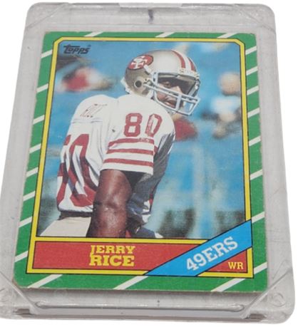 1986 Topps Jerry Rice-RC- Nicely Centered- 49ers