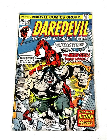 Marvel Comics "DAREDEVIL" Dec. 1975 #129 Comic