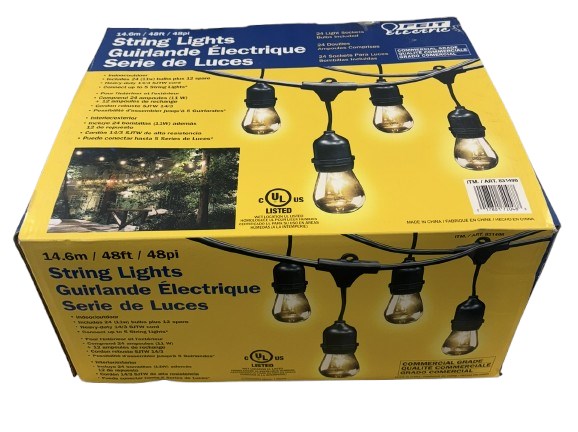 String Light Rust Rust Belt Revival Online Auctions - FEIT Electric String Lights. #1