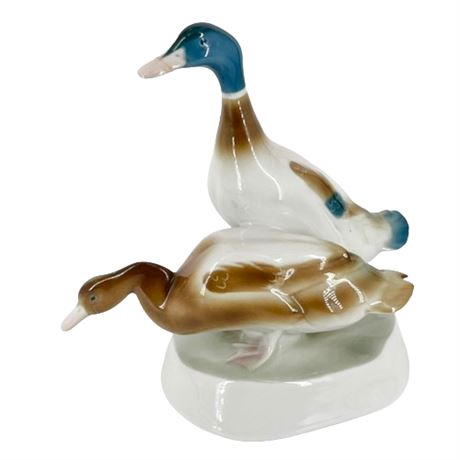Zsolnay Porcelain Ducks Early 20th C