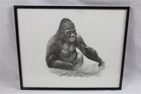 Harold Roe Gorilla Art Print