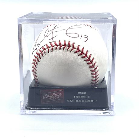 Asdrubal Cabrera Autographed Official Major League Baseball in Case