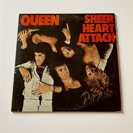 Queen Sheer Heart Attack Vinyl Record, 1974 Elektra 7E-1026