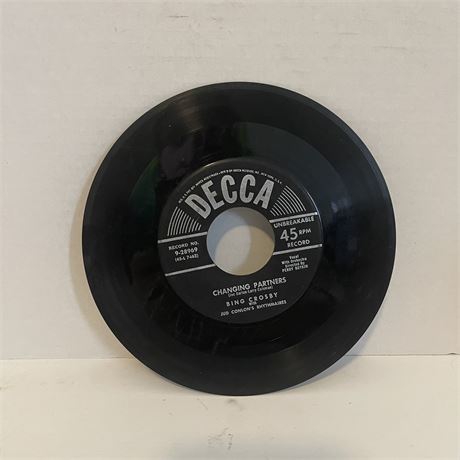 Y’all Come Bing Crosby 45 7” Vinyl