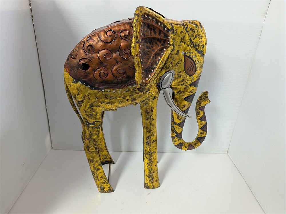 Rust Belt Revival Online Auctions - Metal Elephant Statue