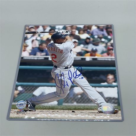 Jhonny Peralta Autographed Photo with COA