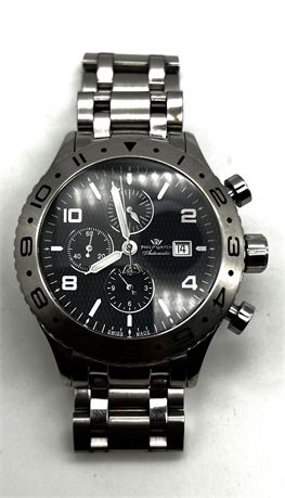 Philip Watch Chronograph Automatic Mens 40mm Swiss Made