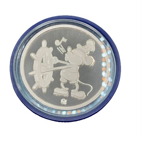 1988 Mickey 60 Years With You 'Steamboat Willie' Collectors Coin