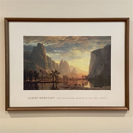 Valley of The Yosemite by Albert Bierstadt Framed Art Print