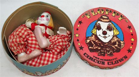 Floppy Circus clown figure & box