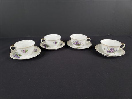 Tea Cups with Saucers Japan