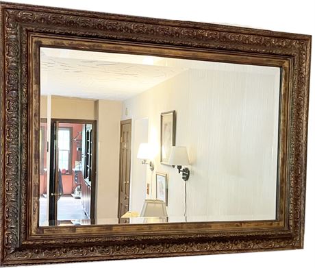 Decorator Large Accent Mirror, Carved Frame