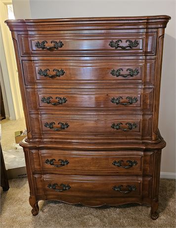 Continental Furniture Co. French Country 6 Drawer Highboy Chest