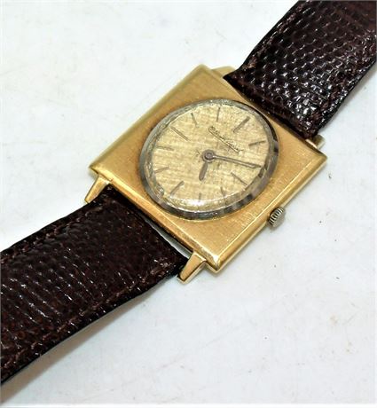 Solid 14K gold watch Lucien Piccard