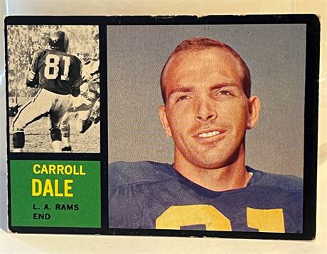 Carroll Dale L.A. Rams Topps #82 Football Card