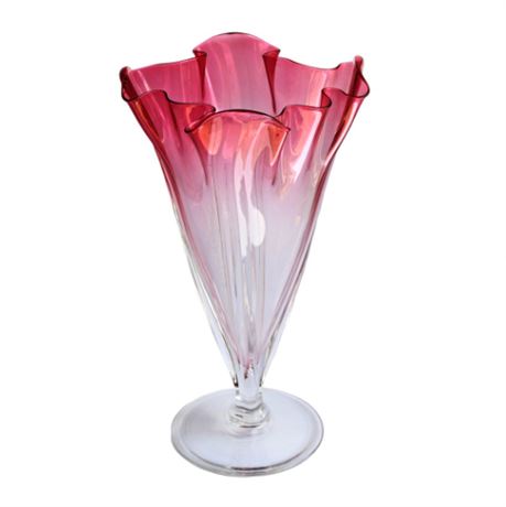 Antique Steuben Crystal Vase Frederick Carder Ca 1903-1932