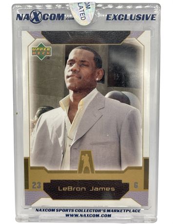 2004 Upper Deck LeBron James NAXCOM Uncirculated (Sealed) Rookie Basketball Card