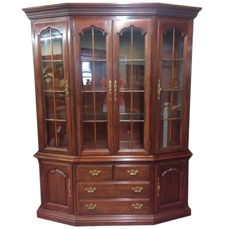 Thomasville Furniture Solid Cherry China Cabinet