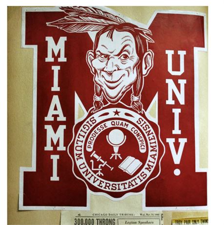 RedHawks Miami University OHIO Scrapbook Ca 1940's