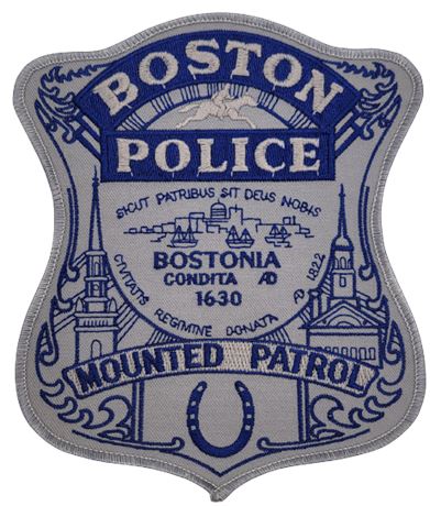 Large Boston Mounted Police Patch