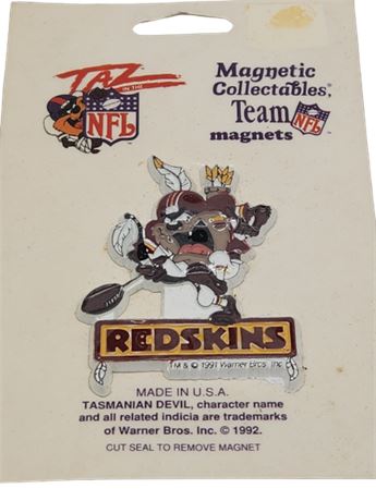 NFL  Taz Mania Devil Washington Redskins Magnet