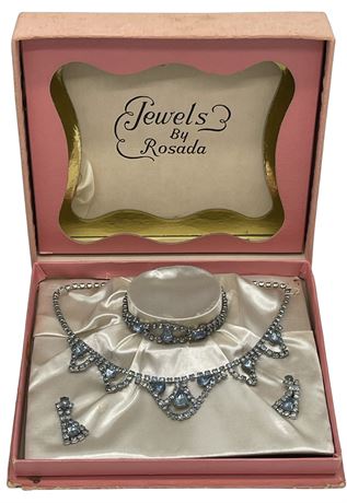 Vintage Princess (Hallmark Jewels by Rosada) Rhinestone Jewelry Set