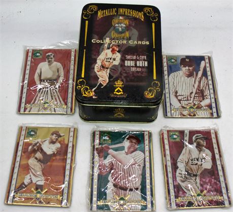 Metal Baseball cards Babe Ruth