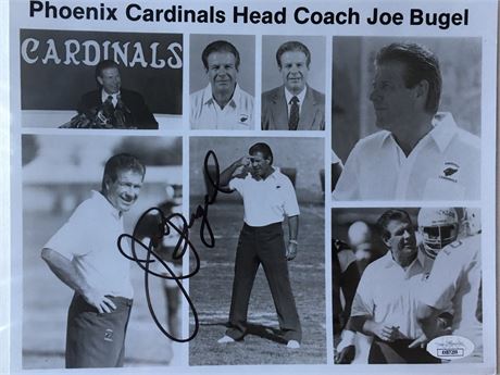 Phoenix Cardinals Head Coach Joe Bugel Signed & Certified 8x10 Photo