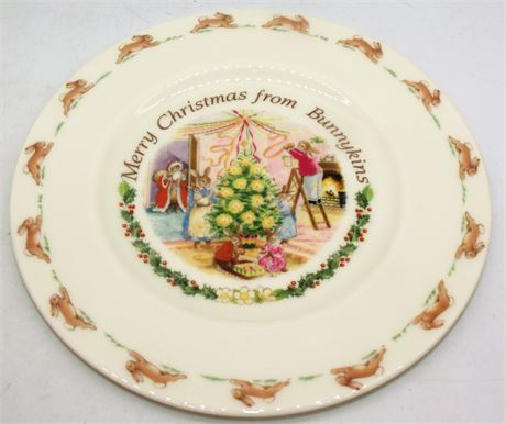 Royal Doulton Bunnykins Christmas plate