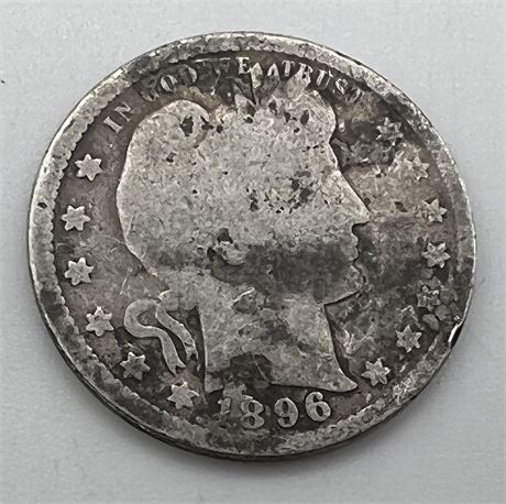 1896 Silver Barber Quarter