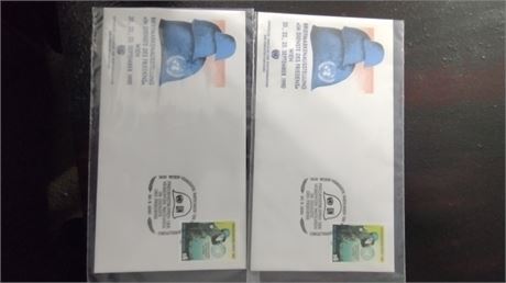 U.N. Envelopes and stamps 1990