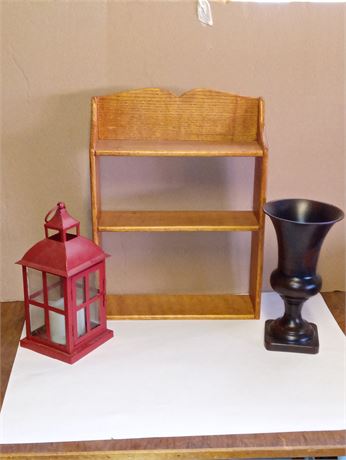 Shelf and Lantern