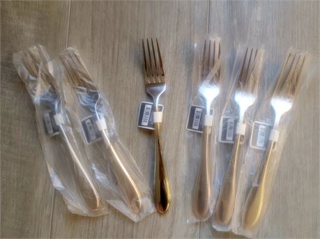 (6) New in pkg LUXOR Dining Forks