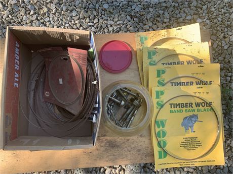 Timber Wolf Band Saw Blades w/ Assorted Band Saw Blades and Assorted Drill Bits