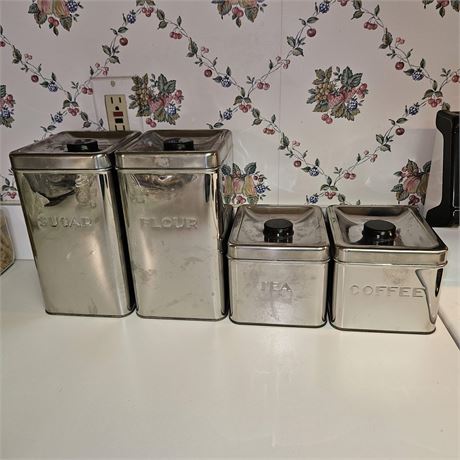 Garner Ware Chrome Canisters
