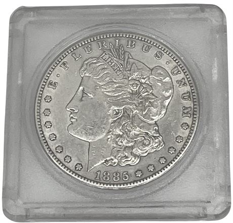 1885 S US Morgan Silver Dollar Coin