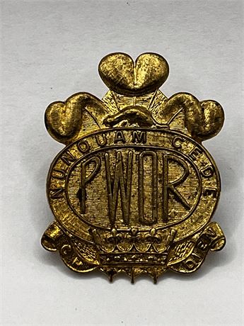 Canadian Princess of Wales's Own Regiment Cap Badge Canadian Army