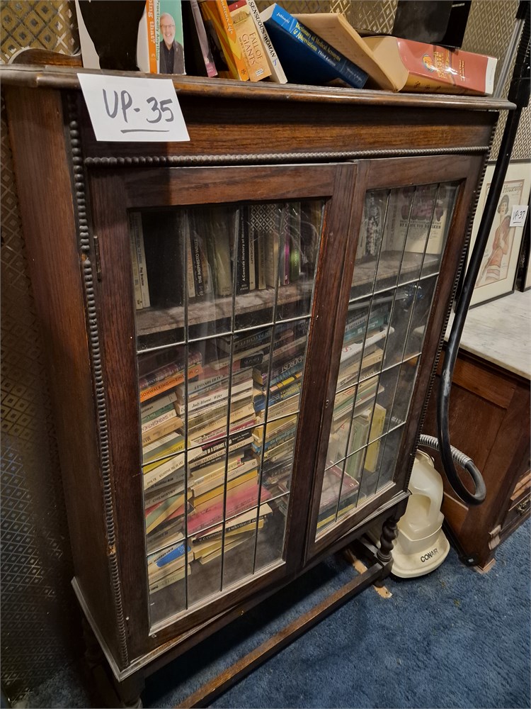 Window Height Bookcase Rust Belt Revival Online Auctions - Antique Library/Bookcase Cabinet ...