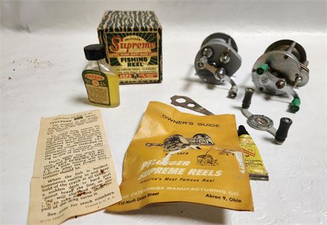 Vintage Pflueger Reels and Accessories