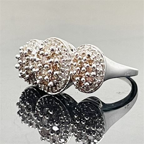 Diamond and 14K White Gold JWBR Fashion Ring