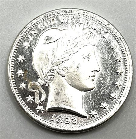 1892 One Ounce Silver Coin