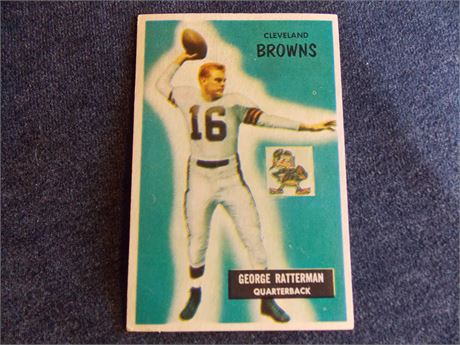 1955 Bowman #150 George Ratterman, Cleveland Browns