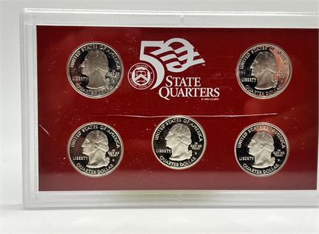 2004 United States Mint 50 State Quarters Silver Proof Set w/COA