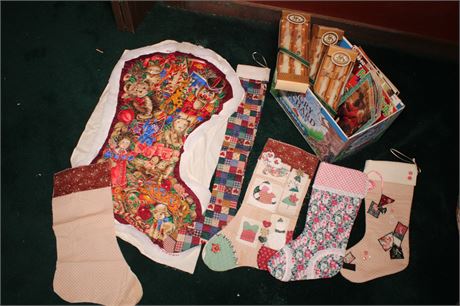 Christmas Stocking Sewing Projects, Holiday Candles, and Magazines