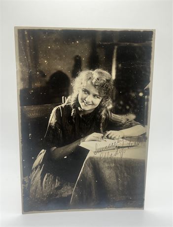 Glady Leslie Silent Film Era 5x7" Signed Vintage Photo